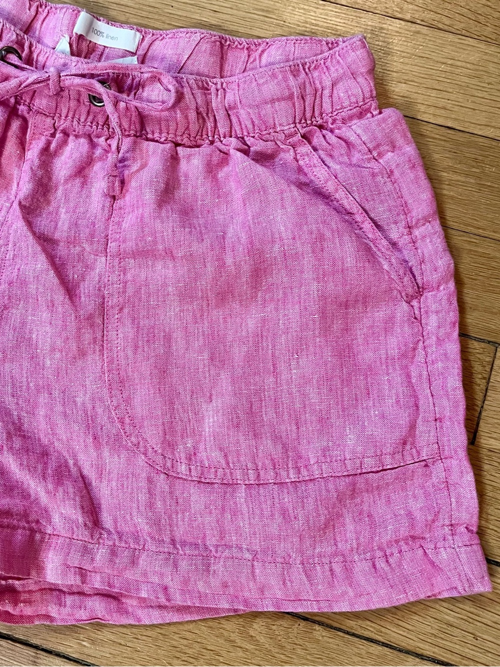 Linen Shorts C&C California Pink Size Medium - Picture 7 of 8